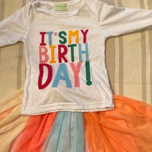 Girls Sz 2-3T Birthday Outfit